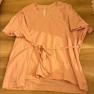 Lululemon Light Pink V-Neck Tee
